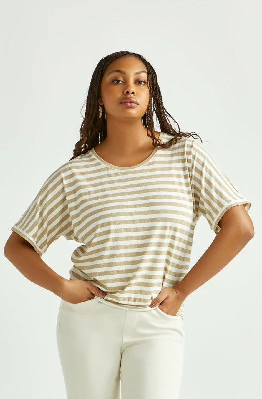 Glamorous Fashion Offers shirt met gouden strepen