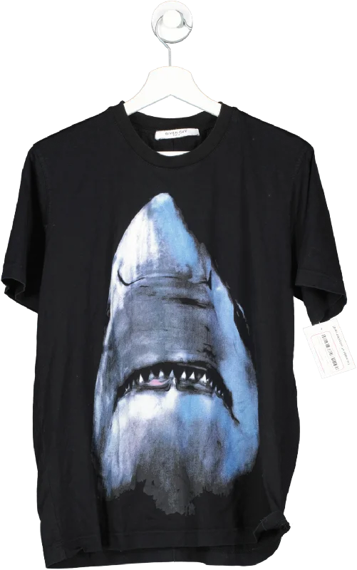Save Big GIvenchy Black Jaws Motif T Shirt UK L
