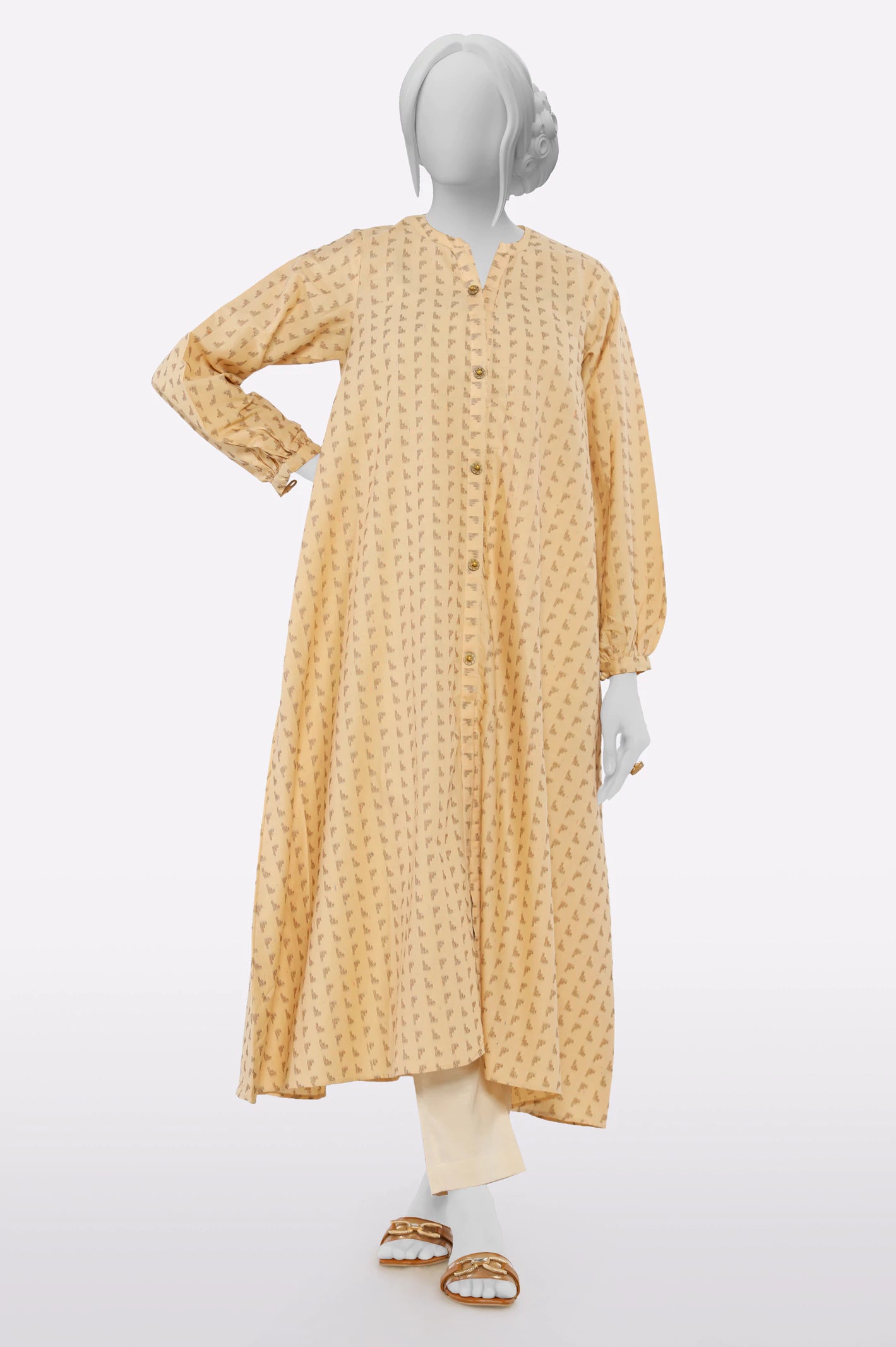 Stylish Savings Beige Stylised Kurti