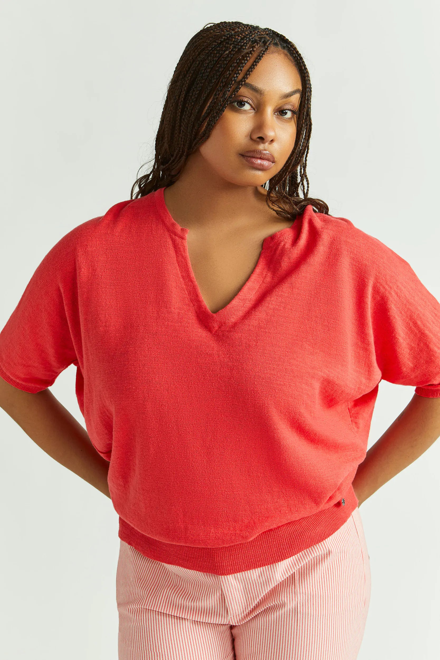Casual Chic Deals luchtige linnen-katoen shirt