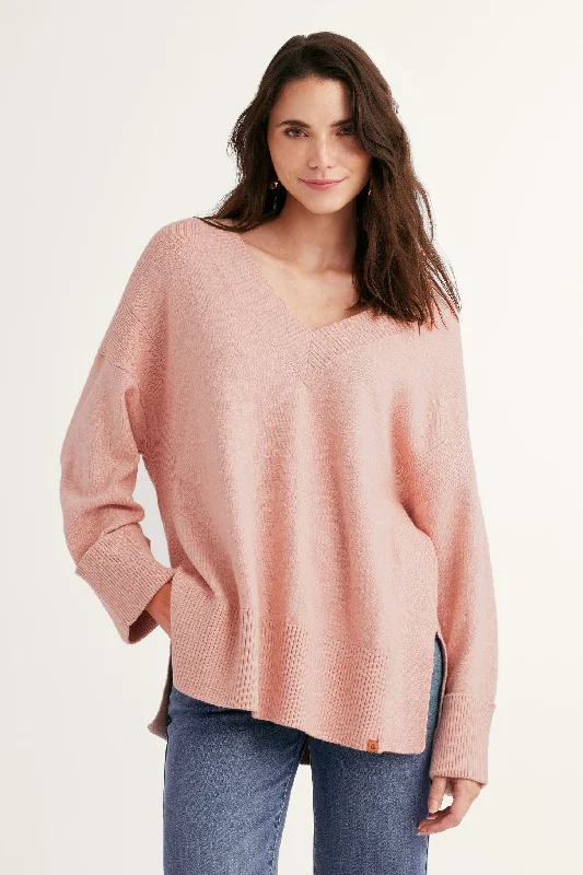 Special Offers, Don't Miss Tricot col en V coupe ample - Femme