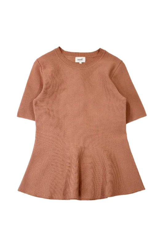 Latest Trends Seed Heritage - Knitted Peplum Top