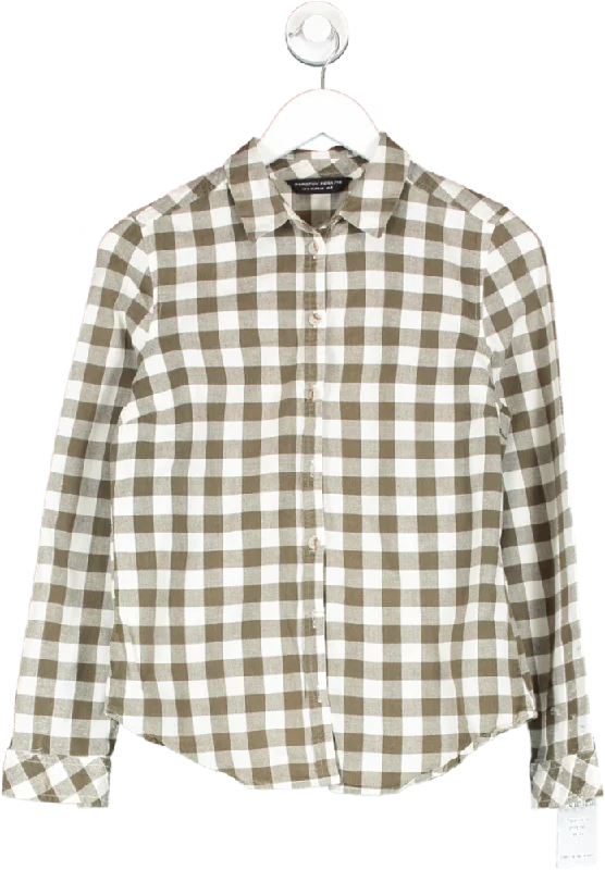 Bold Style Discounts dorothy perkins Brown Checked Shirt UK 12
