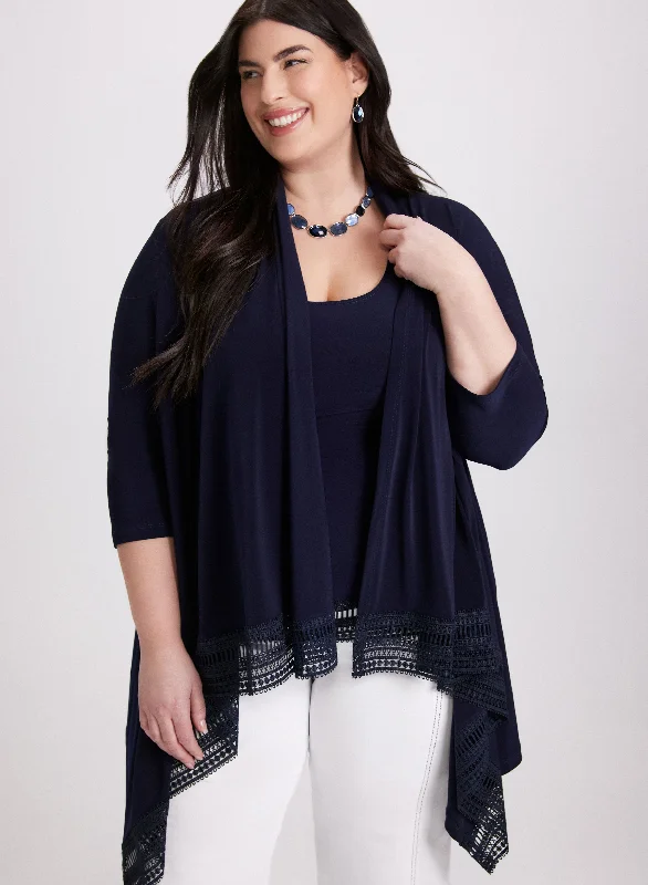Big Savings Joseph Ribkoff - Crochet Trim Twin Set