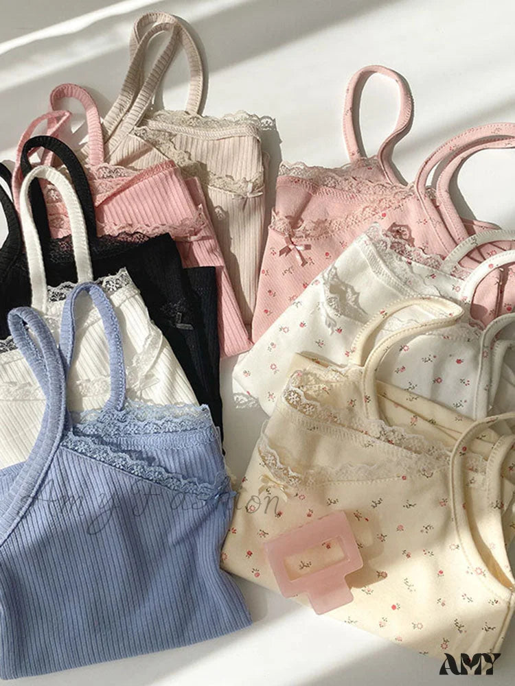 Vibrant Style Promotions Amy Fashion - Vintage Lace Slim Cute Tops