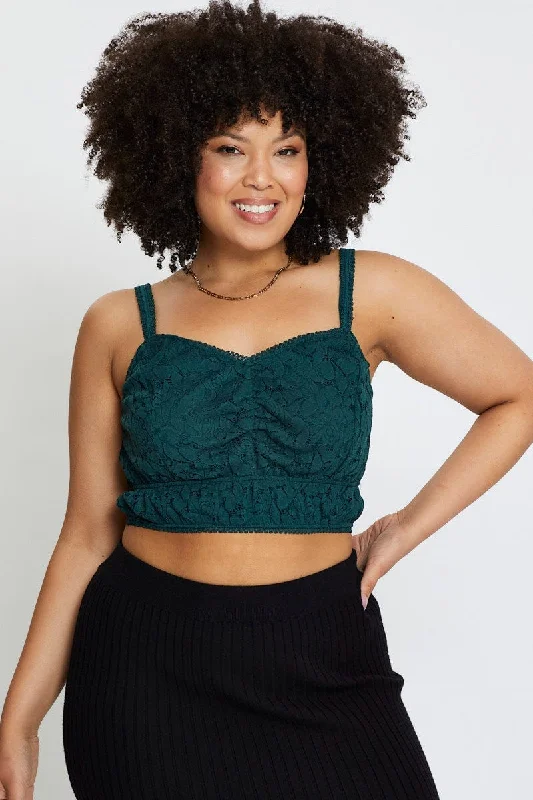 Best Sellers Green Lace Bralette
