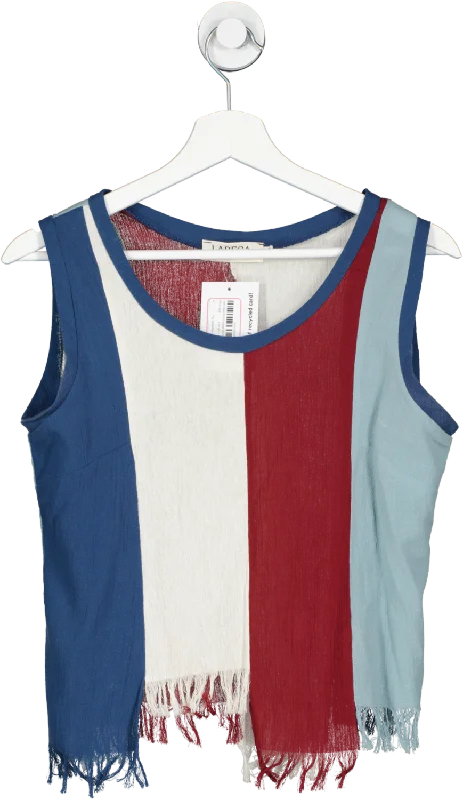 Contemporary Chic Promotions Labeca Multicoloured Nova Cotton Patchwork Top UK XS/S