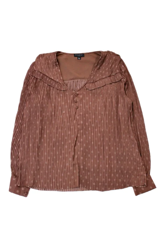 Budget Saver Current Air - Pleated Satin Top