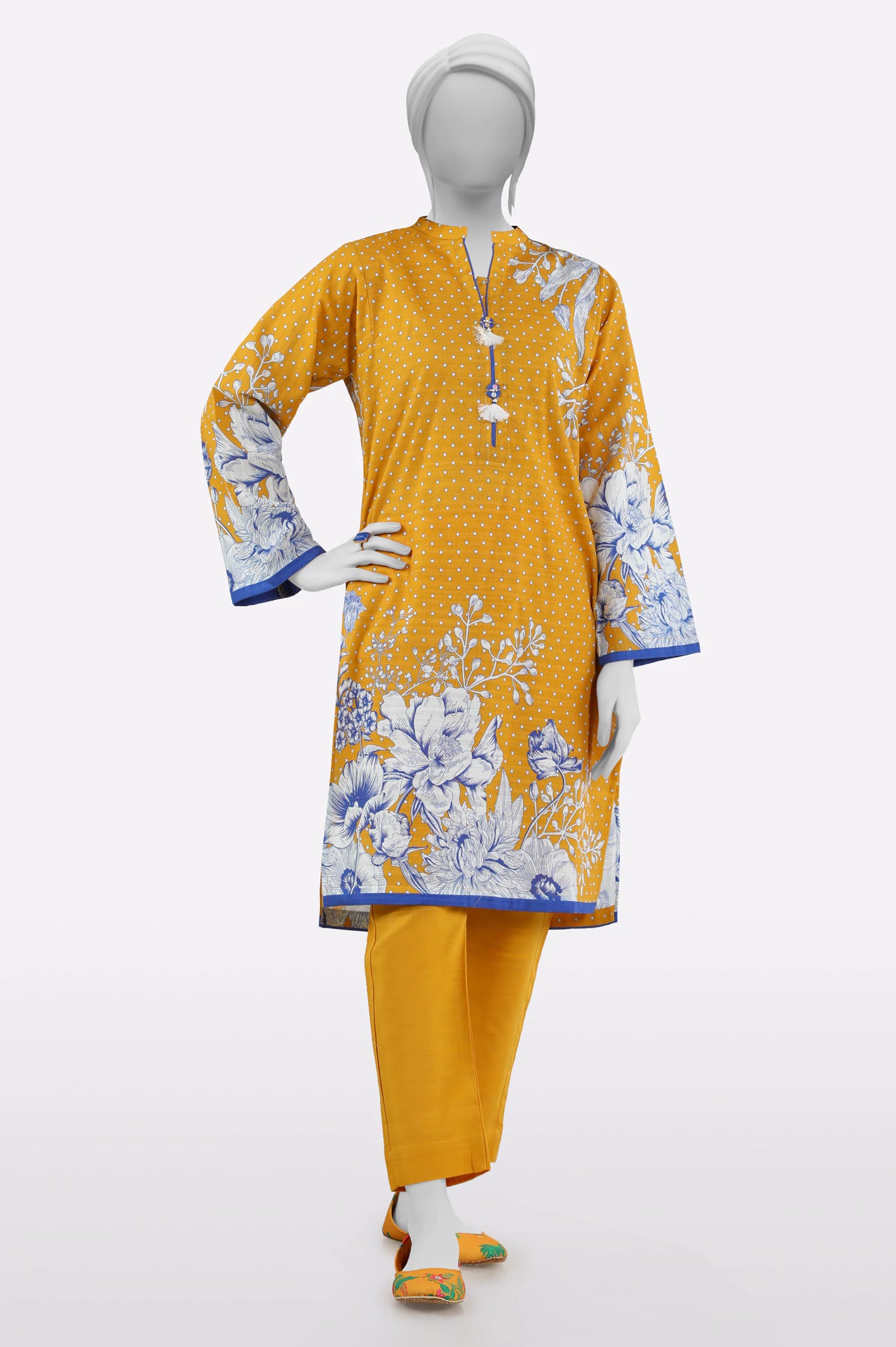 Timeless Elegance Redefined Yellow Printed 2PC
