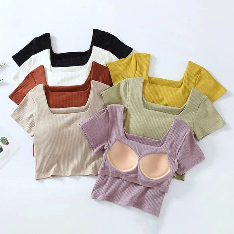 Trendy Pulse Levo Summer Tops with Inbuilt Bra