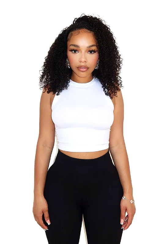 Laid-Back Fashion Offers Soft Basic Smooth Muscle Top