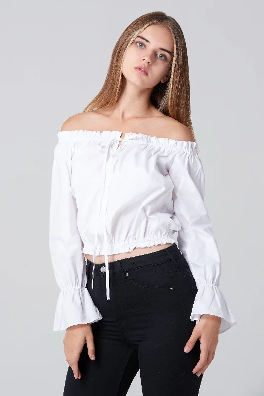 Cool Prices White Sabrina Top