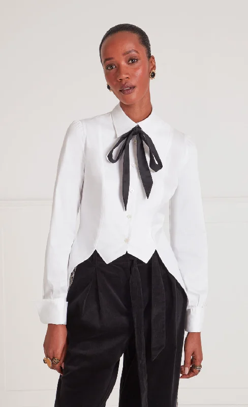 Elegant Fashion Offers June Tail Shirt - White