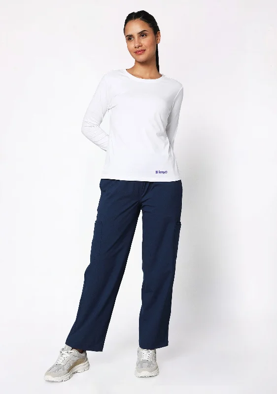 Catch Every Fashion Trend Supersoft Women's L/S (White) Underscrub