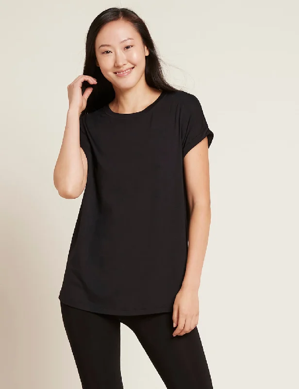 Fashionista Favorites Downtime Lounge Top - Black