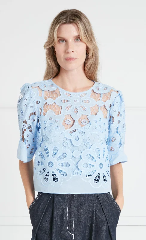 Seasonal Trends Guinevere Top - Blue