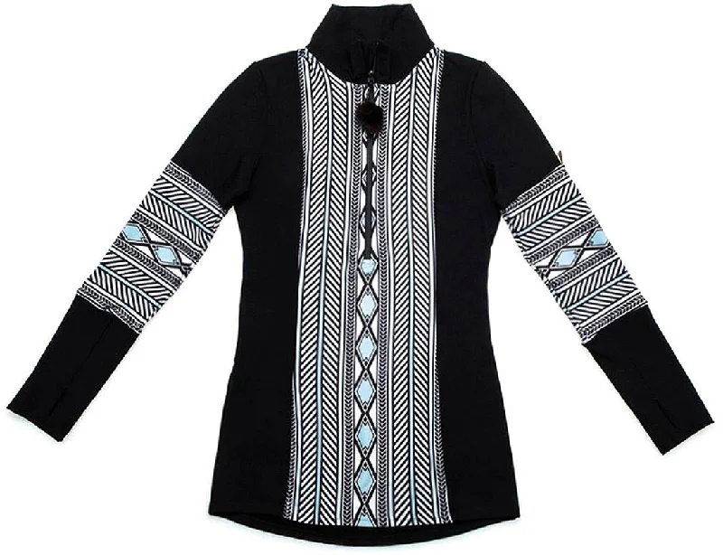 Elegant Style Middle Jacquard Top - Women's|-|Haut en jacquard Middle - Femme