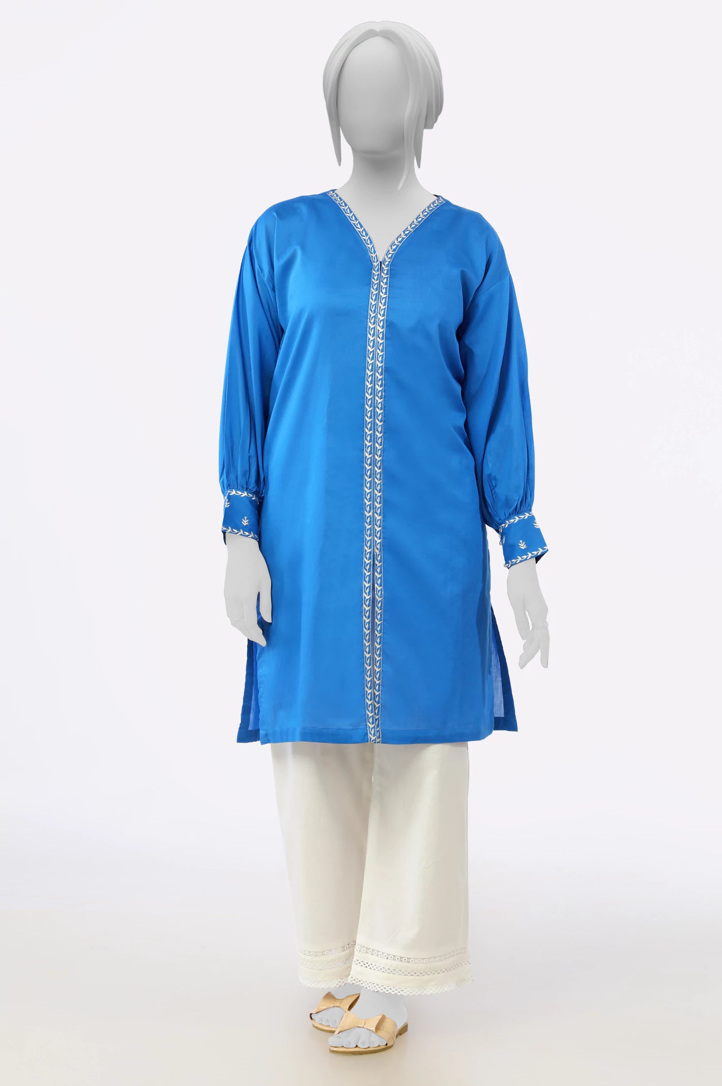 Spring Fashion Blue Stylized Kurti