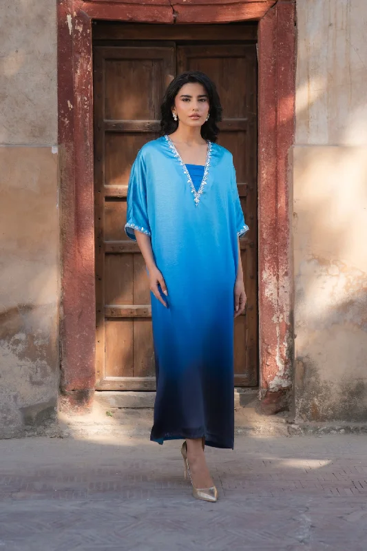Limited Time Offer 1 Piece Embroidered Silk Kaftan
