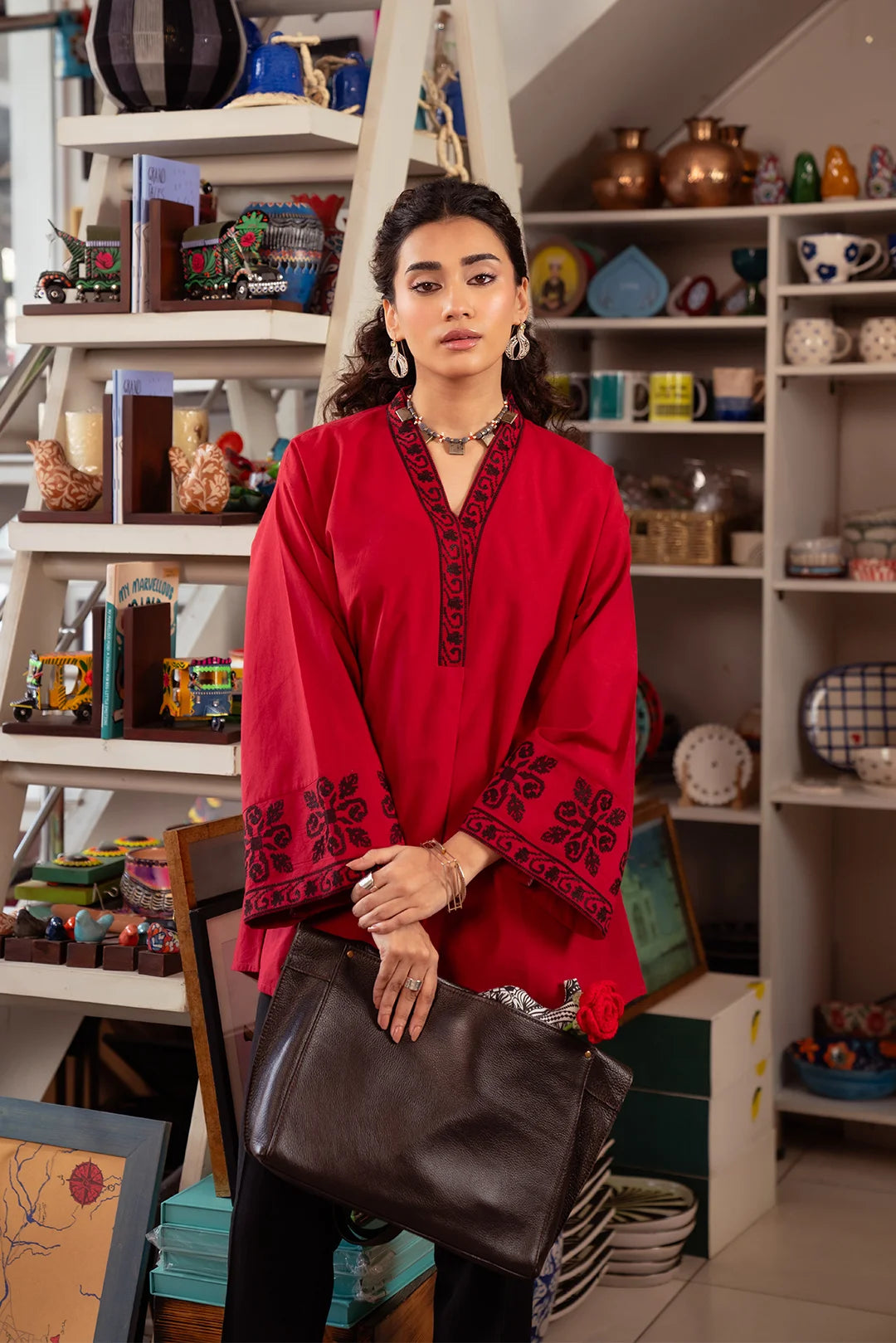 Massive Savings 1 Piece Embroidered Lawn Shirt