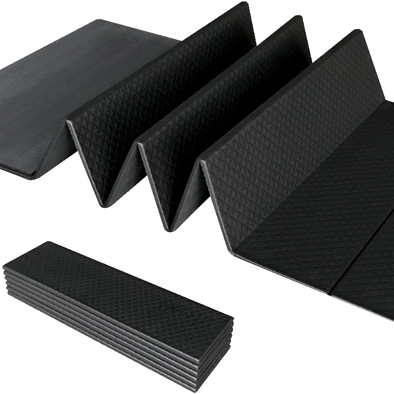 Essential Yoga Accessories Now At Special Discounts Foldable Exercise Yoga Mat Thick 8mm (1/3") - Black/Gray Essential Yoga Accessories Now At Special Discounts Foldable Exercise Yoga Mat Thick 8mm (1/3") - Black/Gray