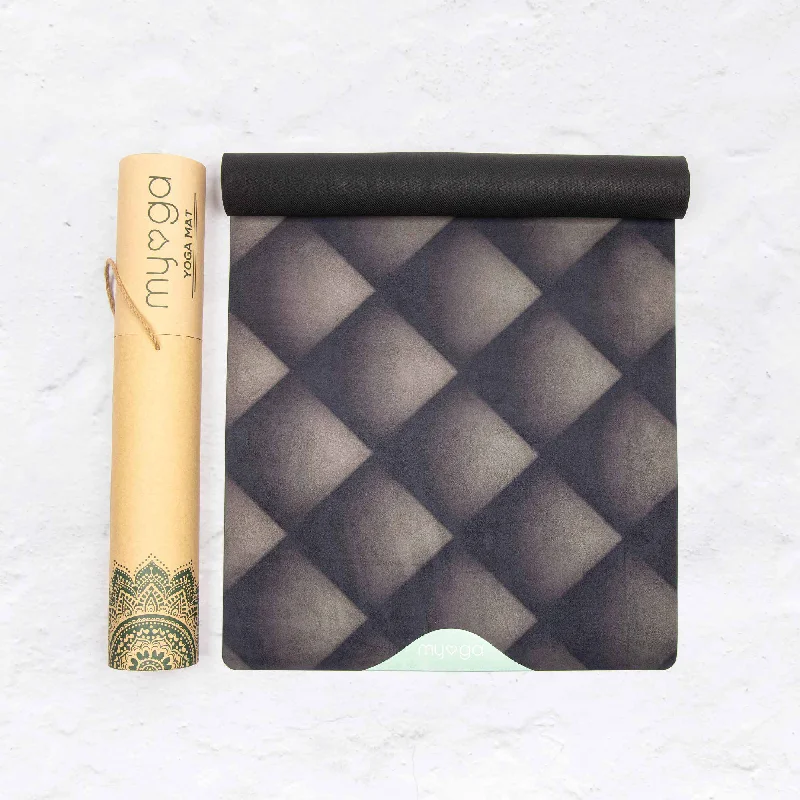 Your Perfect Yoga Essentials Now On Sale Black Luxurious Vegan Suede Yoga Mat