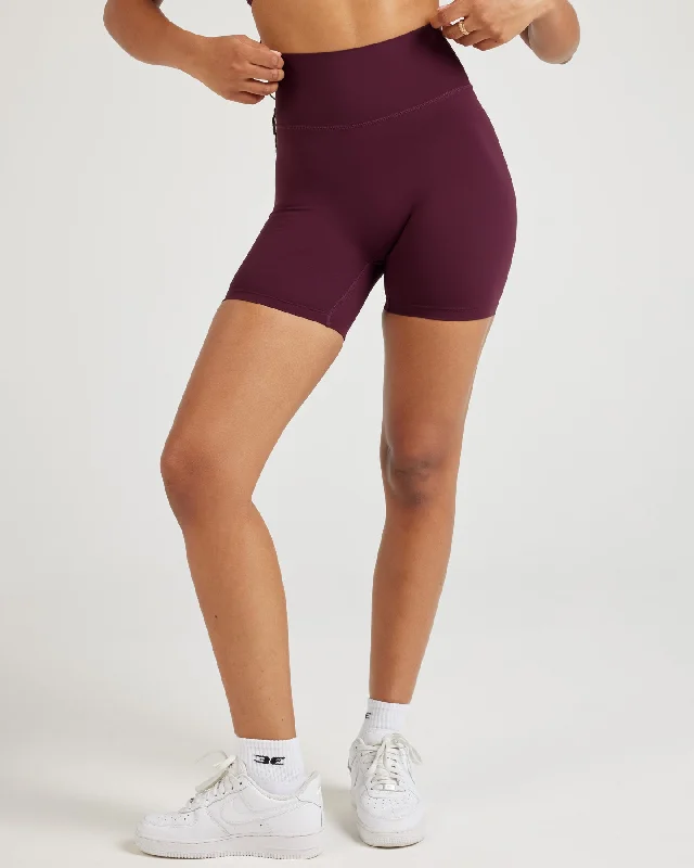Breathe Easy In Comfortable Yoga Outfits Airey Shorts - Cherry Cola