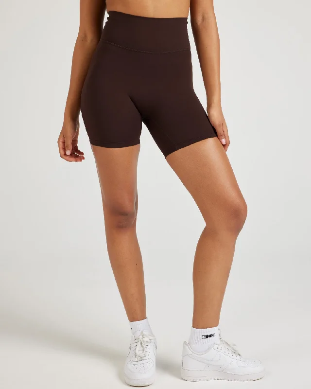 Elevate Your Practice With Affordable Yoga Wear Airey Shorts - Espresso