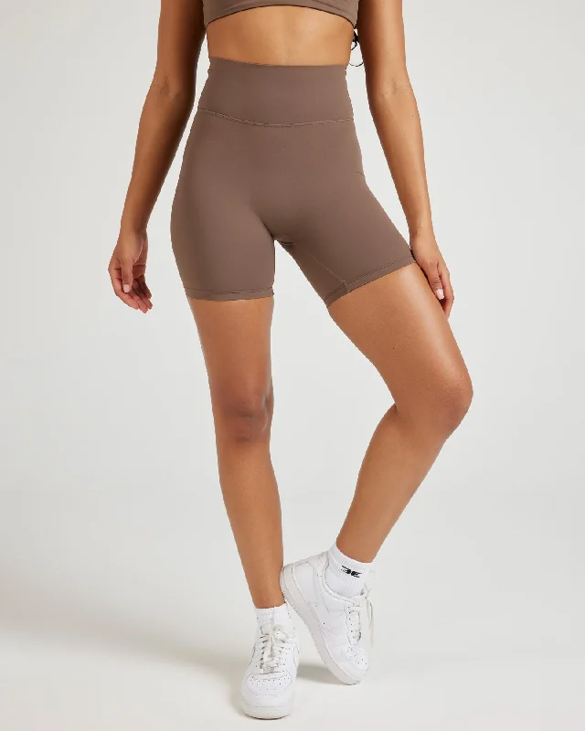 Master Every Pose With Premium Yoga Wear Deals Airey Shorts - Light Brown