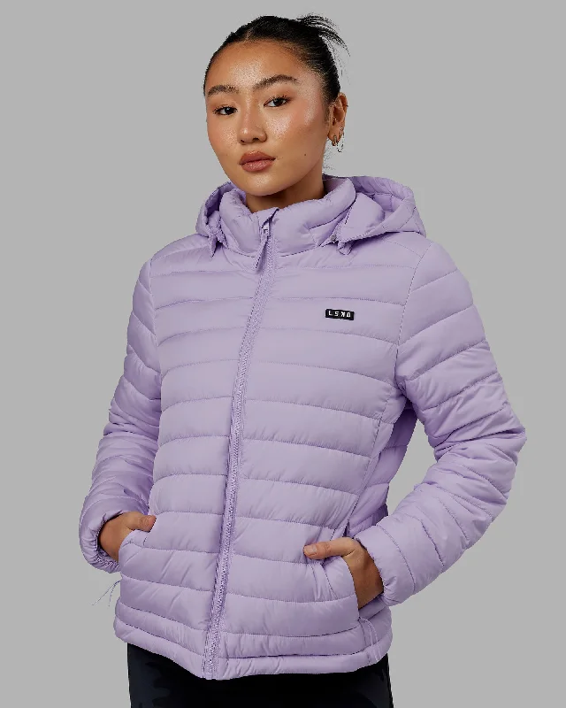 Enhance Your Flow With Stylish Yoga Wear At Great Prices All Day Puffer Jacket - Pale Lilac Enhance Your Flow With Stylish Yoga Wear At Great Prices All Day Puffer Jacket - Pale Lilac