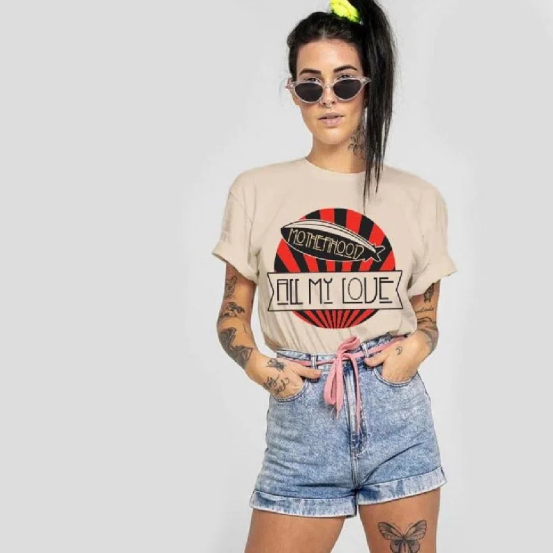 Breathable, Moisture-Wicking, And Budget-Friendly All My Love • Sand Tee