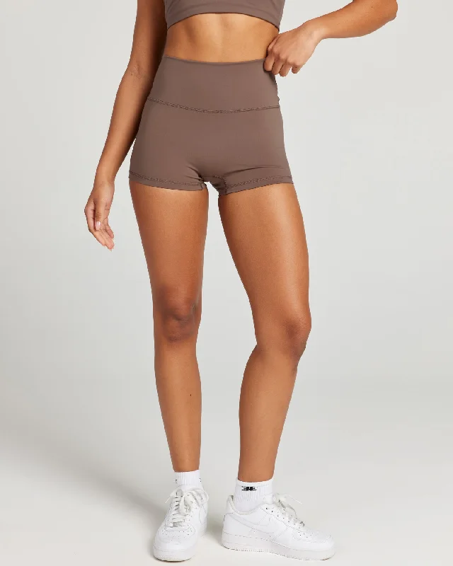 Don't Miss Out On Premium Yoga Wear Deals Aura SF Micro Shorts - Mushroom