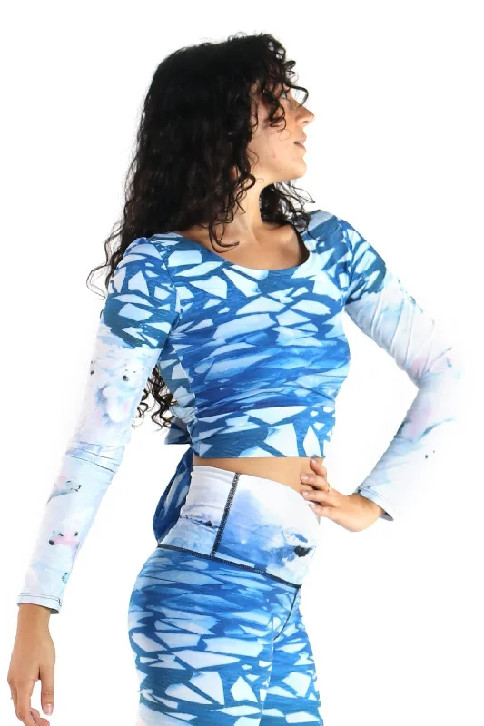 Stretch In Style With Budget-Friendly Yoga Wear Ballet Barre Top - Ice Breaker