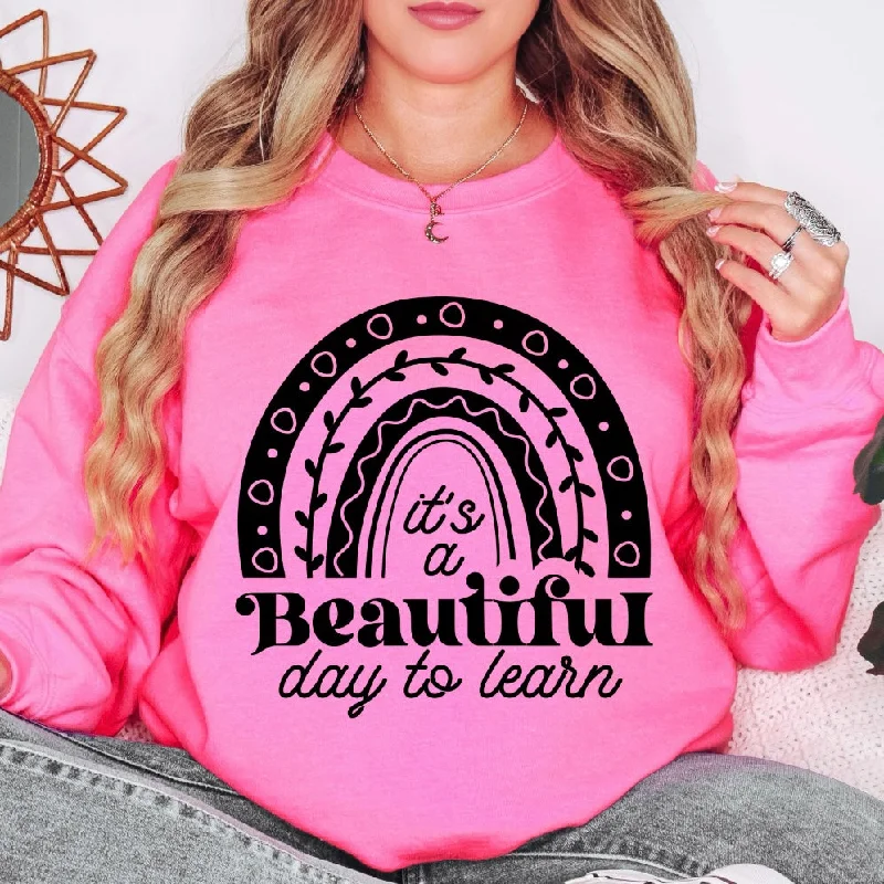 From Warm-Ups To Cooldowns, Shop And Save Beautiful Day to Learn • Neon Pink Pullover From Warm-Ups To Cooldowns, Shop And Save Beautiful Day to Learn • Neon Pink Pullover