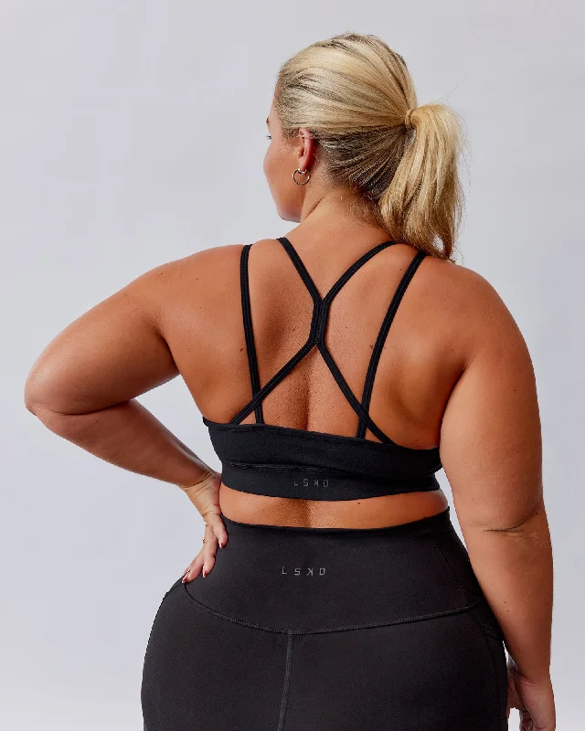 Your Yoga Essentials, Now At Lower Prices Bridge Sports Bra - Black-White