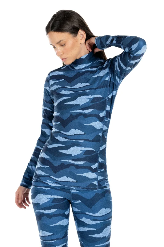 Performance Meets Savings In Our Yoga Wear Sale Camoflex turtleneck top
