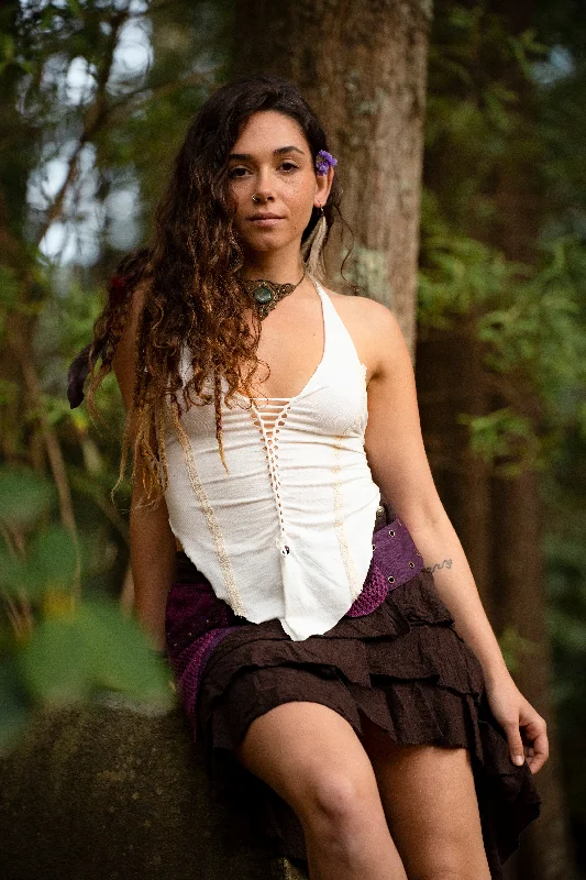 Flow Into Savings With Trendy Yoga Apparel Cultivate Peace Top - Cream