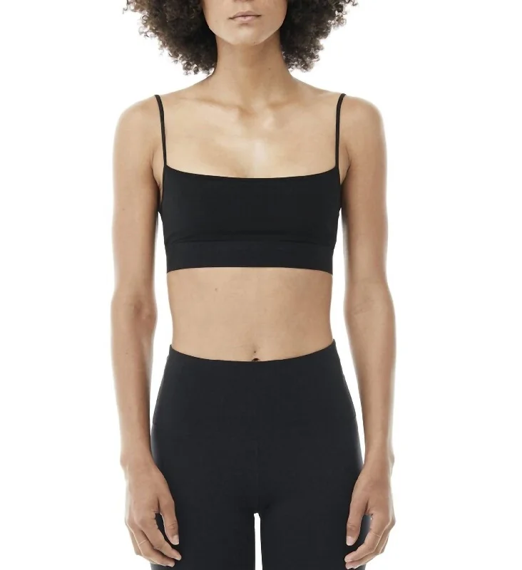 Flexibility Meets Affordability In Our Yoga Wear Sale Elastic Sports Bra In Black