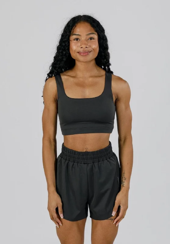 The Best Yoga Wear At The Best Prices FeatherKnit™ Square Brami Black