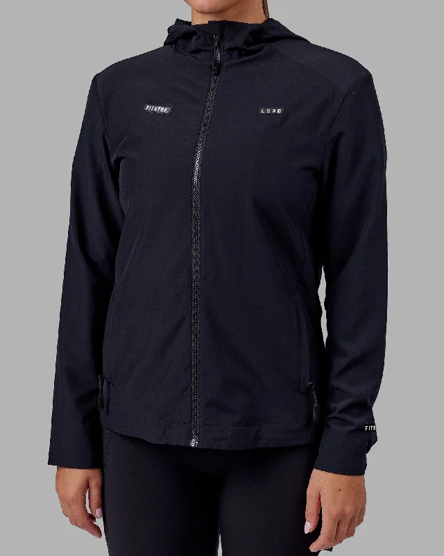Premium Yoga Wear At Special Discounts Fitstop Womens Functional Training Jacket - Black Premium Yoga Wear At Special Discounts Fitstop Womens Functional Training Jacket - Black