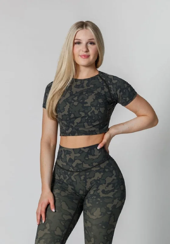 Find Your Perfect Fit With Discounted Yoga Outfits FlexSweat™ Elite Crop Saguaro