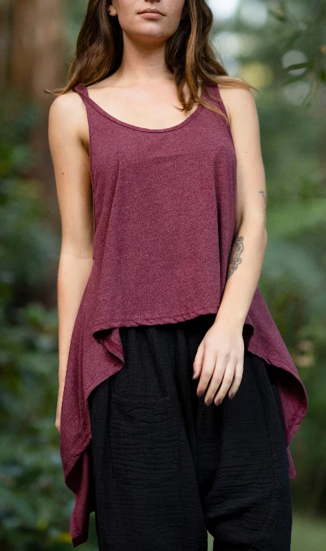 The Perfect Fit At The Perfect Price Free Flow Top - Dark Mauve