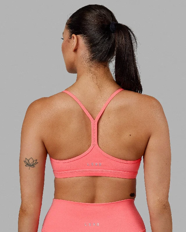 Comfortable, Stylish, And Now More Affordable Fundamental Sports Bra - Coral