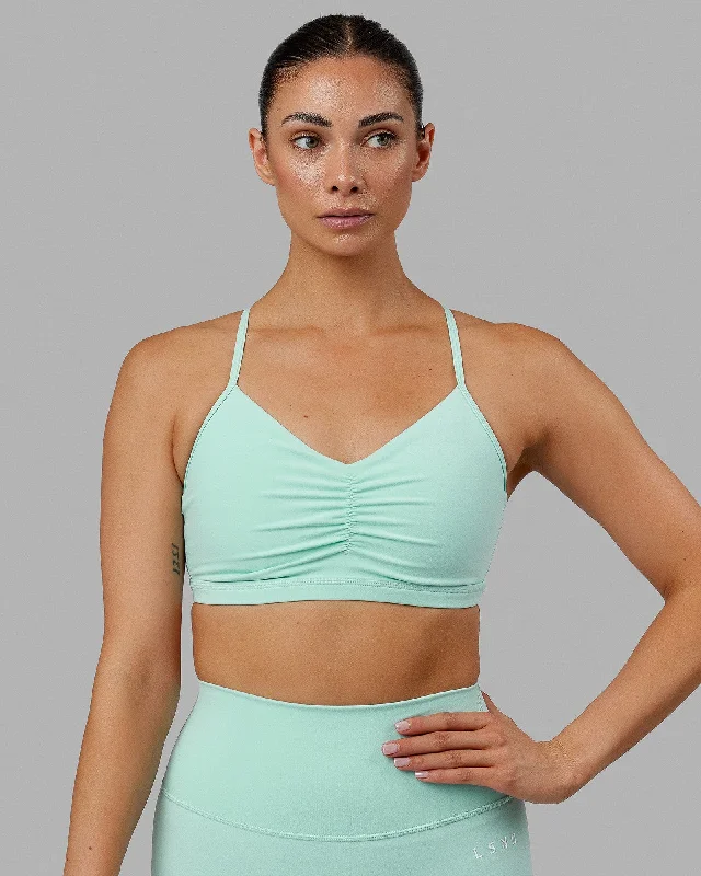 Stretch, Move, And Save On Yoga Clothing Fundamental Sports Bra - Pastel Turquoise