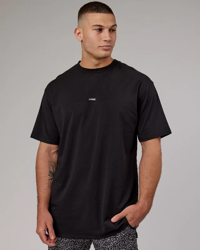 Stretch In Style With Budget-Friendly Yoga Wear Fundamental FLXCotton Tee Longline Oversize - Black Stretch In Style With Budget-Friendly Yoga Wear Fundamental FLXCotton Tee Longline Oversize - Black