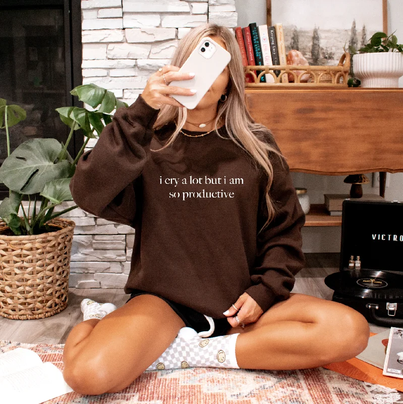 Flex Your Budget With Premium Yoga Clothing Deals i cry a lot • Cocoa Pullover