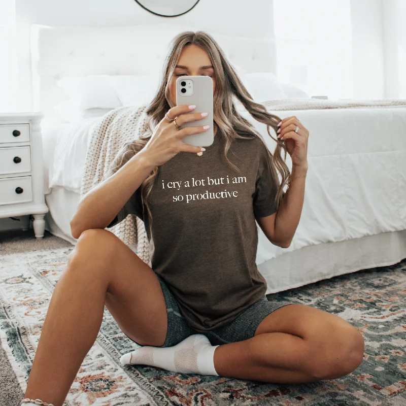 Unmissable Deals On Flexible Yoga Apparel i cry a lot • Mocha Tee