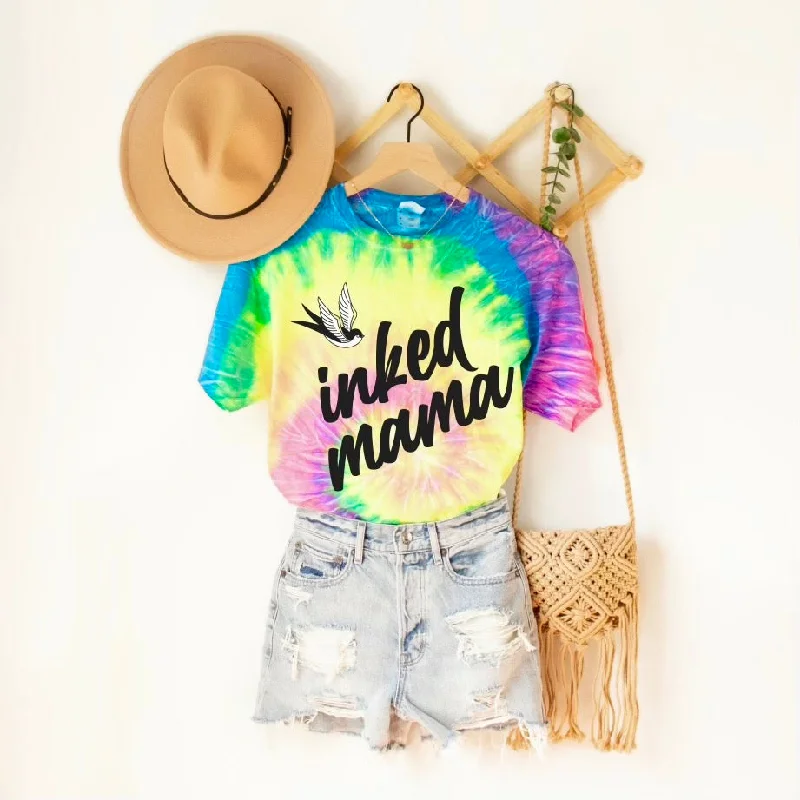 Yoga Apparel Designed For Movement At Lower Prices Inked Mama • Neon Tie Dye