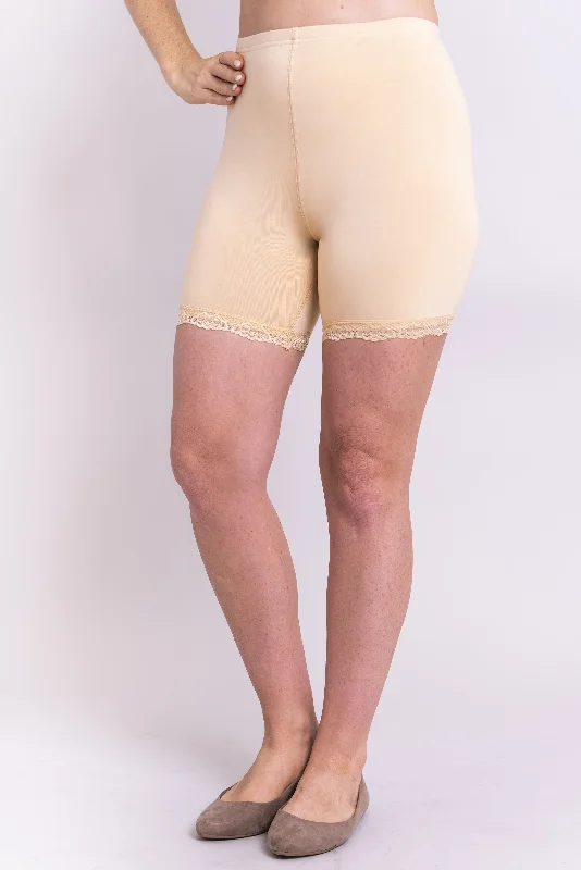 Affordable Yoga Fashion For Every Pose Kitty Undershorts, Beige, Bamboo