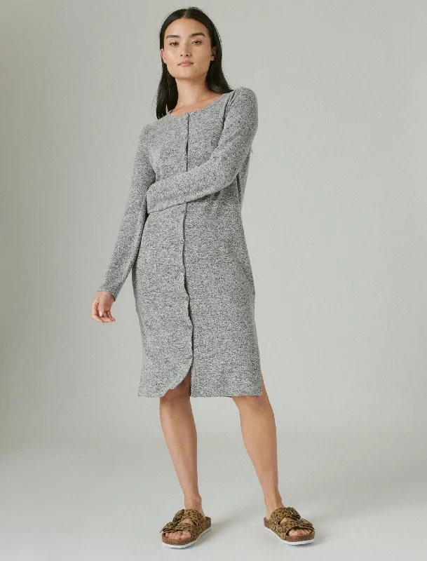 Shop High-Quality Yoga Apparel At Exclusive Discounts Lucky Brand Women's Cloud Jersey Ribbed Long Cardigan